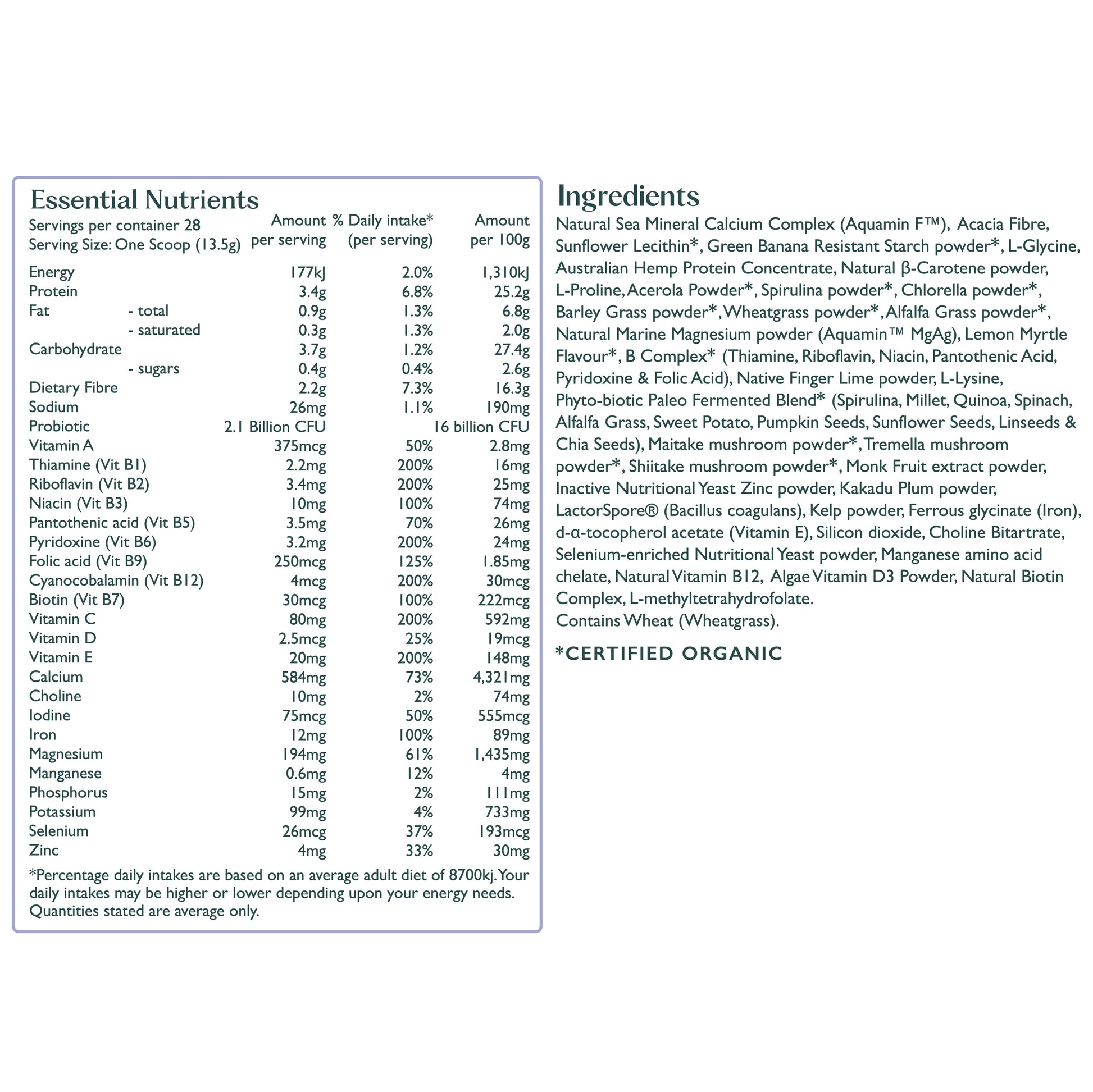 Greenher Essential Daily Nutrition